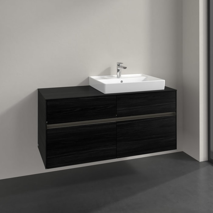 Villeroy & Boch Collaro Waschtischunterschrank 120 x 54,8 cm , mit LED-Beleuchtung, mit 4 Auszügen