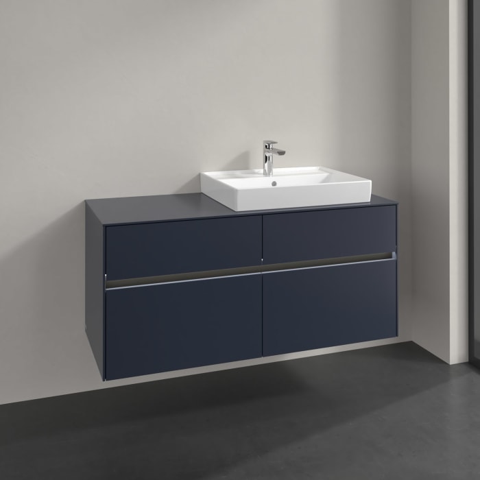 Villeroy & Boch Collaro Waschtischunterschrank 120 x 54,8 cm , mit LED-Beleuchtung, mit 4 Auszügen