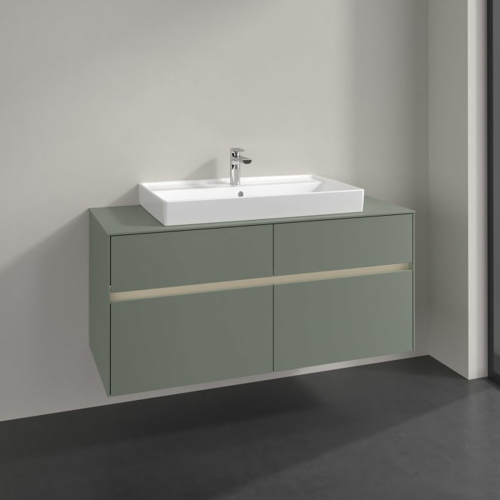 Villeroy & Boch Collaro Waschtischunterschrank 120 x 54,8 cm , mit LED-Beleuchtung, mit 4 Auszügen