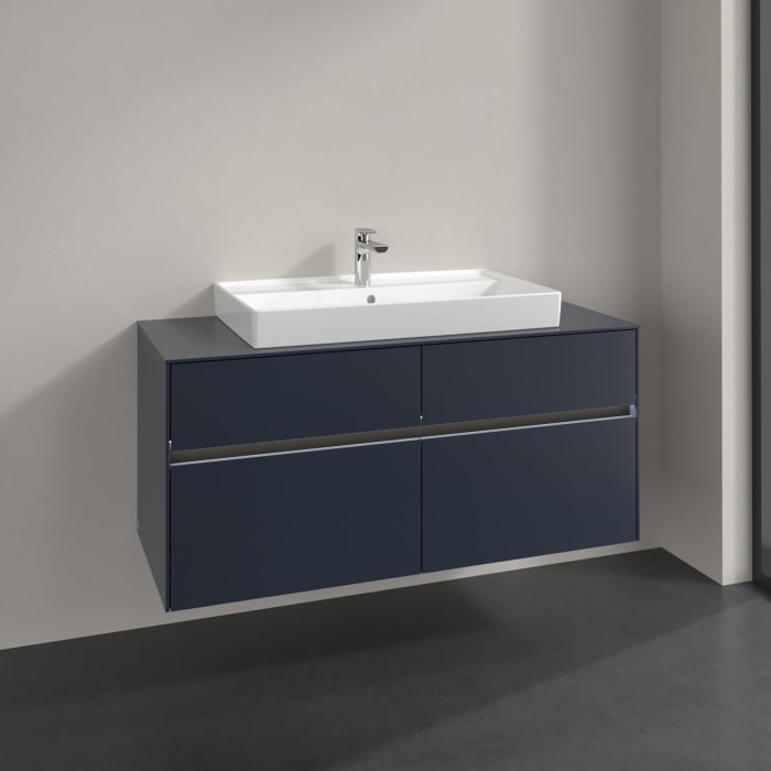 Villeroy & Boch Collaro Waschtischunterschrank 120 x 54,8 cm , mit LED-Beleuchtung, mit 4 Auszügen