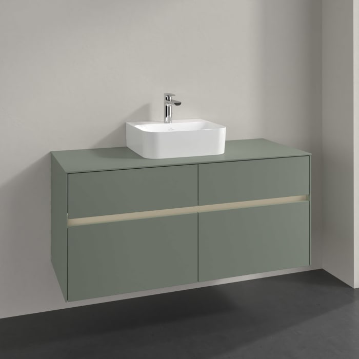 Villeroy & Boch Collaro Waschtischunterschrank 120 x 54,8 cm , mit LED-Beleuchtung, mit 4 Auszügen