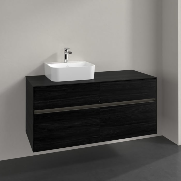 Villeroy & Boch Collaro Waschtischunterschrank 120 x 54,8 cm , mit LED-Beleuchtung, mit 4 Auszügen