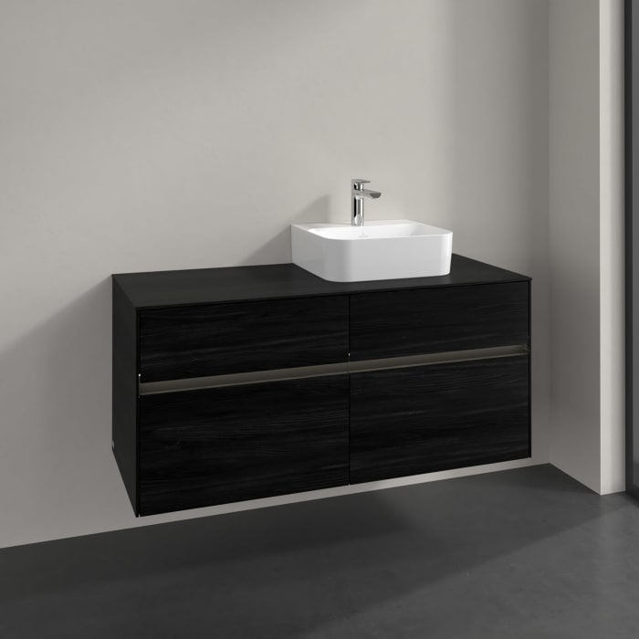 Villeroy & Boch Collaro Waschtischunterschrank 120 x 54,8 cm , mit LED-Beleuchtung, mit 4 Auszügen