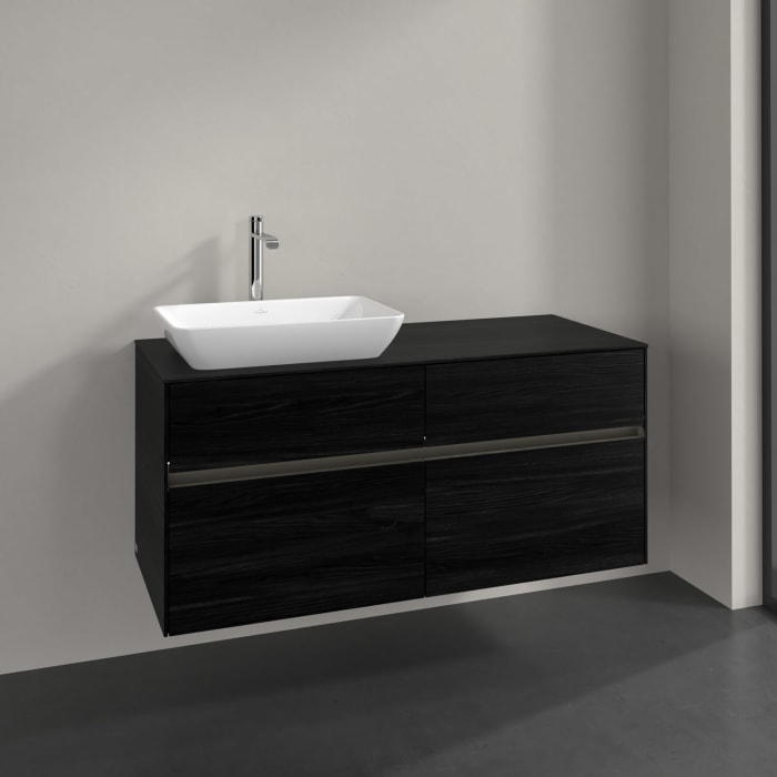 Villeroy & Boch Collaro Waschtischunterschrank 120 x 54,8 cm , mit LED-Beleuchtung, mit 4 Auszügen