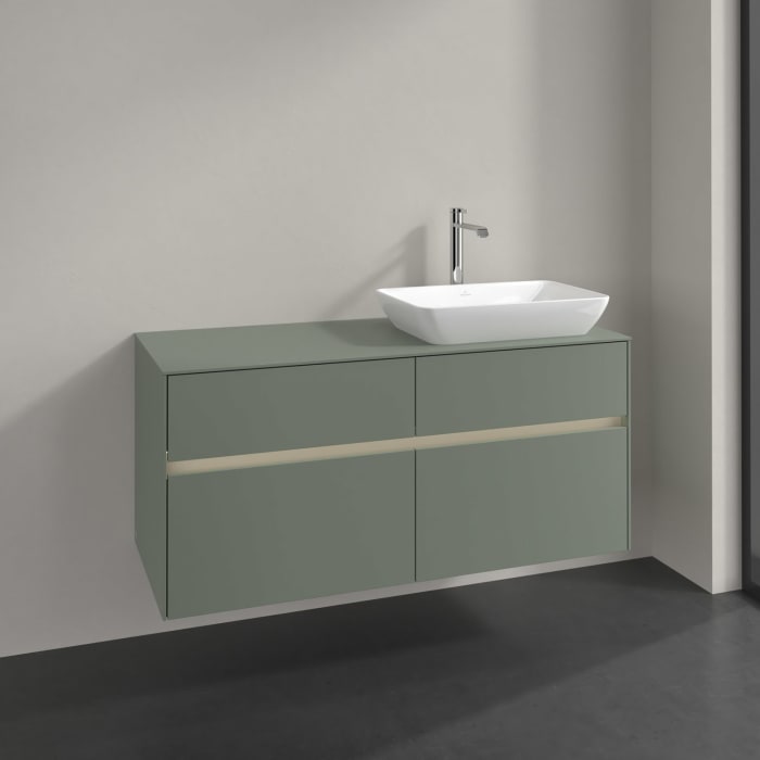 Villeroy & Boch Collaro Waschtischunterschrank 120 x 54,8 cm , mit LED-Beleuchtung, mit 4 Auszügen