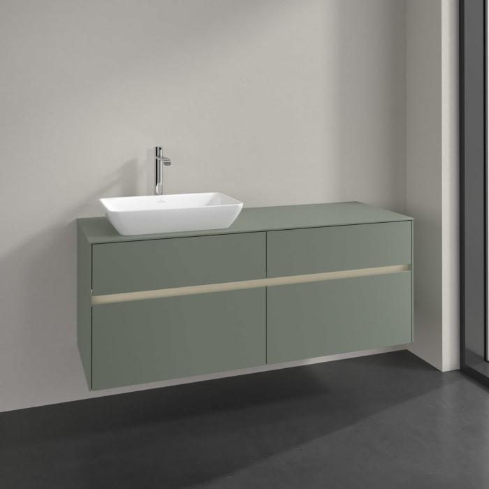 Villeroy & Boch Collaro Waschtischunterschrank 140 x 54,8 cm , mit LED-Beleuchtung, mit 4 Auszügen