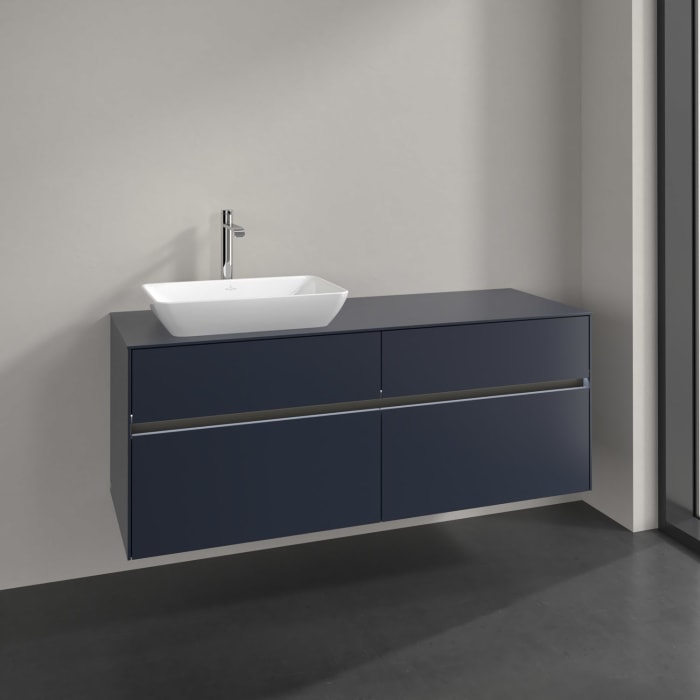 Villeroy & Boch Collaro Waschtischunterschrank 140 x 54,8 cm , mit LED-Beleuchtung, mit 4 Auszügen