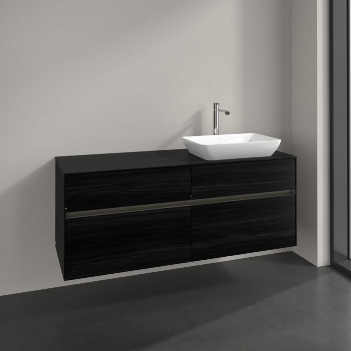 Villeroy & Boch Collaro Waschtischunterschrank 140 x 54,8 cm , mit LED-Beleuchtung, mit 4 Auszügen