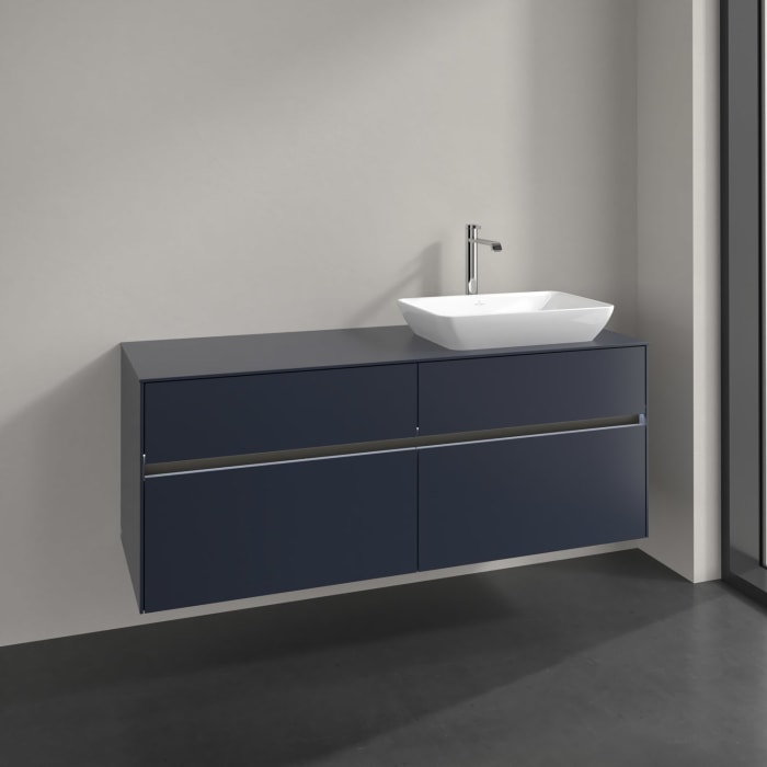 Villeroy & Boch Collaro Waschtischunterschrank 140 x 54,8 cm , mit LED-Beleuchtung, mit 4 Auszügen