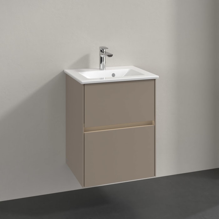 Villeroy & Boch Collaro Waschtischunterschrank 47,2 x 60,95 cm , mit LED-Beleuchtung, mit 2 Auszügen