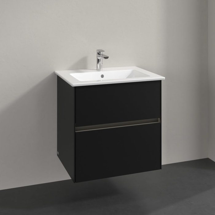 Villeroy & Boch Collaro Waschtischunterschrank 61,1 x 61 cm , mit LED-Beleuchtung, mit 2 Auszügen