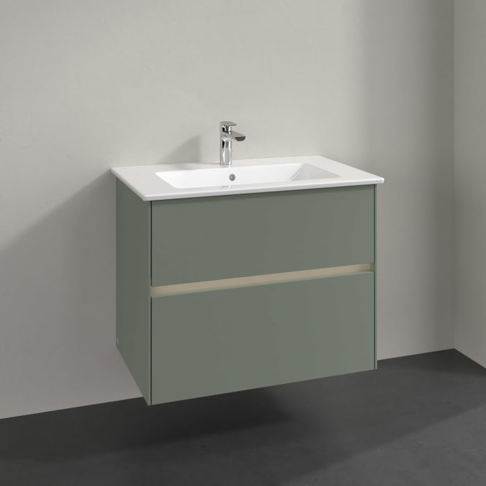 Villeroy & Boch Collaro Waschtischunterschrank 76,1 x 61 cm , mit LED-Beleuchtung, mit 2 Auszügen