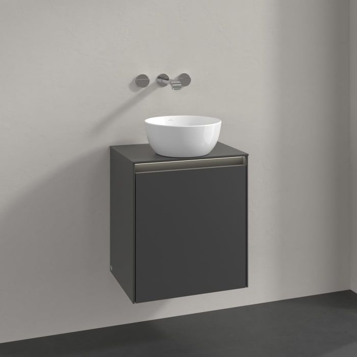 Villeroy & Boch Collaro Waschtischunterschrank 50 x 54,8 cm , mit LED-Beleuchtung, mit 1 Tür, Anschlag rechts