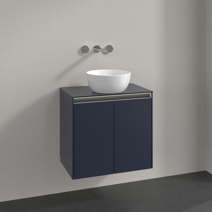 Villeroy & Boch Collaro Waschtischunterschrank 60 x 54,8 cm , mit LED-Beleuchtung, mit 2 Türen