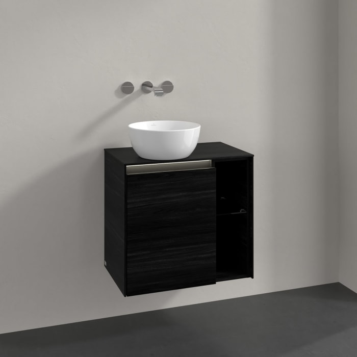 Villeroy & Boch Collaro Waschtischunterschrank 60 x 54,8 cm , mit LED-Beleuchtung, mit 1 Tür, Anschlag links