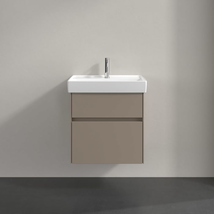 Villeroy & Boch Collaro Waschtischunterschrank 55,4 x 54,6 cm , mit LED-Beleuchtung, mit 2 Auszügen