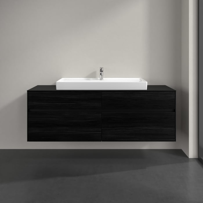 Villeroy & Boch Collaro Waschtischunterschrank 160 x 54,8 cm , mit LED-Beleuchtung, mit 4 Auszügen