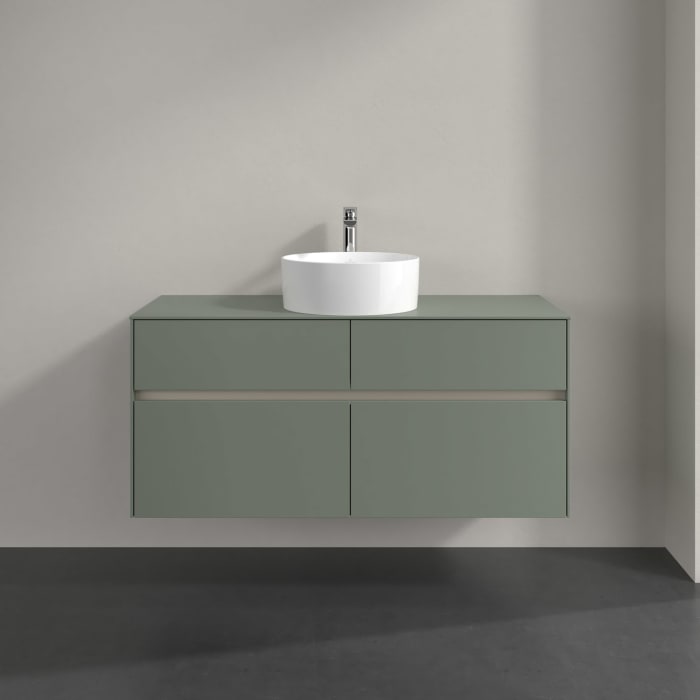 Villeroy & Boch Collaro Waschtischunterschrank 120 x 54,8 cm , mit LED-Beleuchtung, mit 4 Auszügen