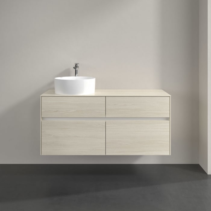 Villeroy & Boch Collaro Waschtischunterschrank 120 x 54,8 cm , mit LED-Beleuchtung, mit 4 Auszügen