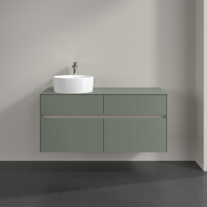 Villeroy & Boch Collaro Waschtischunterschrank 120 x 54,8 cm , mit LED-Beleuchtung, mit 4 Auszügen