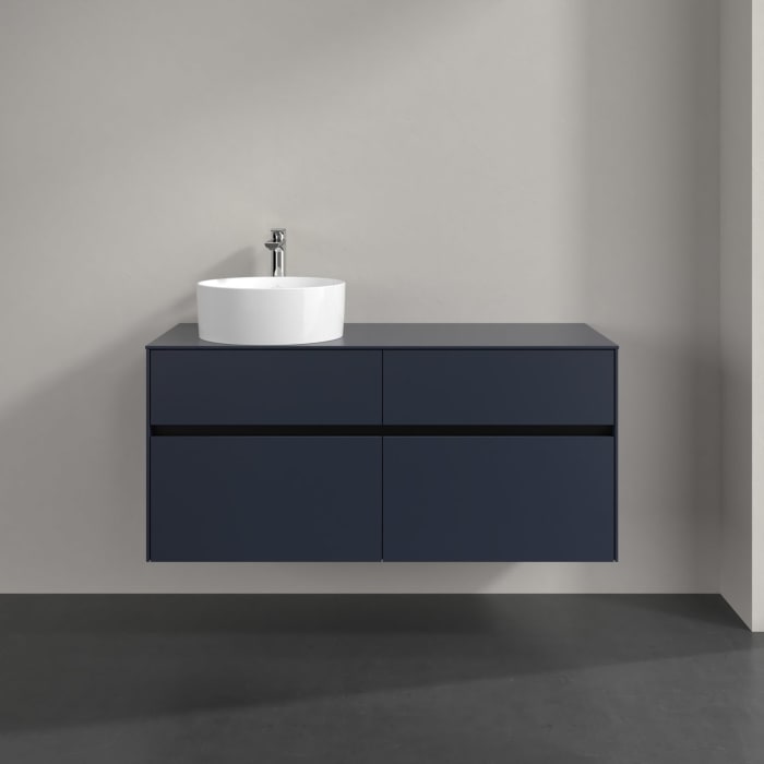 Villeroy & Boch Collaro Waschtischunterschrank 120 x 54,8 cm , mit LED-Beleuchtung, mit 4 Auszügen