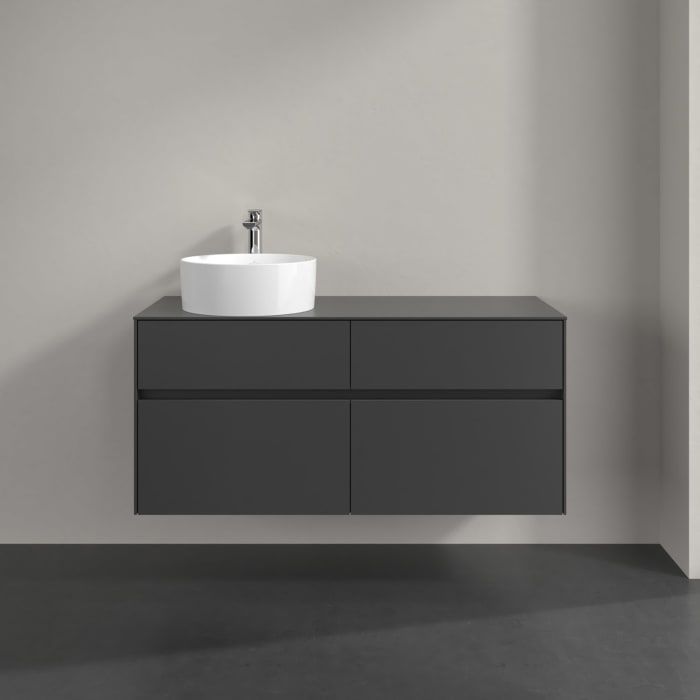 Villeroy & Boch Collaro Waschtischunterschrank 120 x 54,8 cm , mit LED-Beleuchtung, mit 4 Auszügen