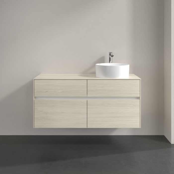 Villeroy & Boch Collaro Waschtischunterschrank 120 x 54,8 cm , mit LED-Beleuchtung, mit 4 Auszügen