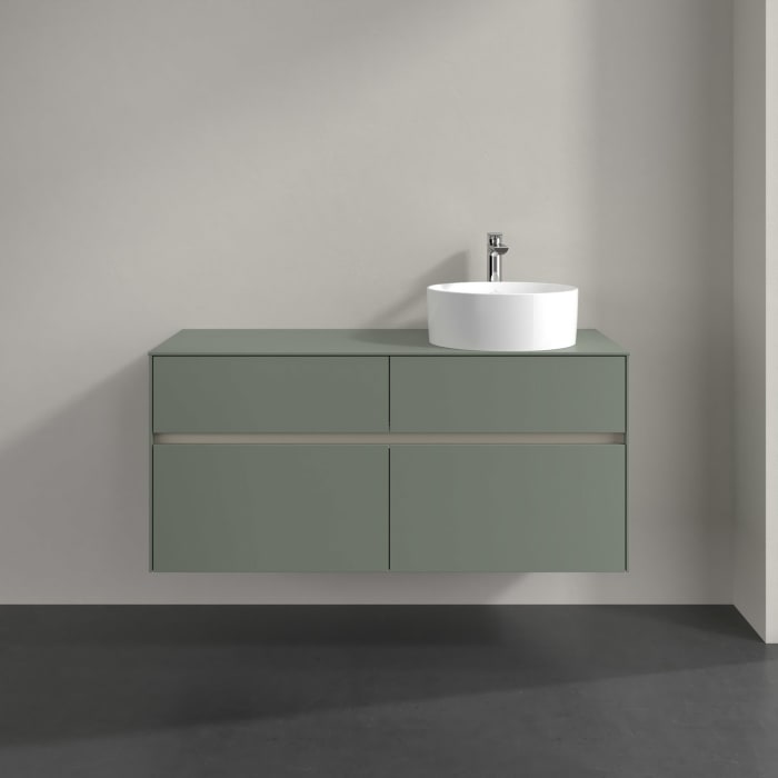 Villeroy & Boch Collaro Waschtischunterschrank 120 x 54,8 cm , mit LED-Beleuchtung, mit 4 Auszügen