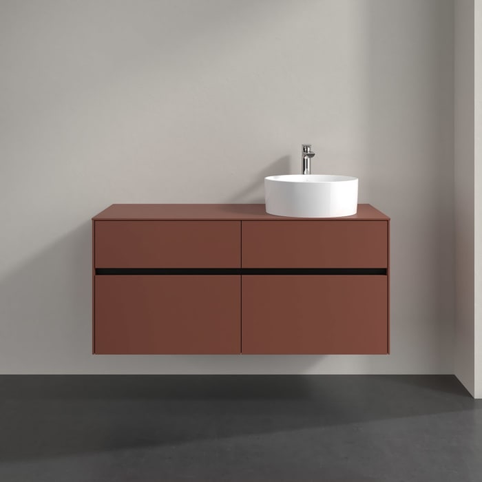 Villeroy & Boch Collaro Waschtischunterschrank 120 x 54,8 cm , mit LED-Beleuchtung, mit 4 Auszügen