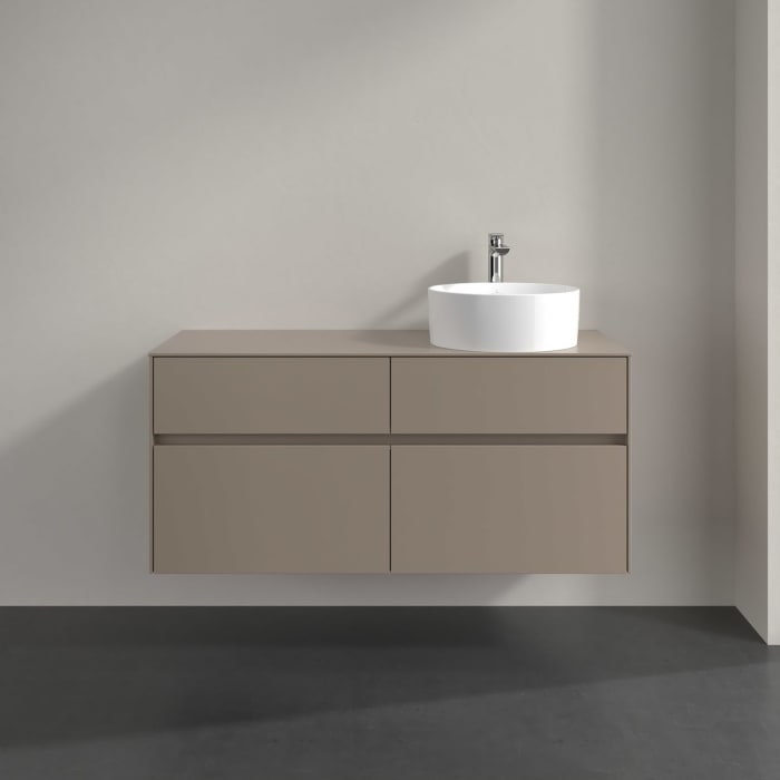 Villeroy & Boch Collaro Waschtischunterschrank 120 x 54,8 cm , mit LED-Beleuchtung, mit 4 Auszügen