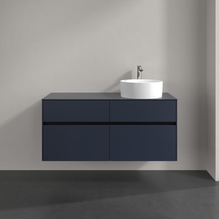 Villeroy & Boch Collaro Waschtischunterschrank 120 x 54,8 cm , mit LED-Beleuchtung, mit 4 Auszügen