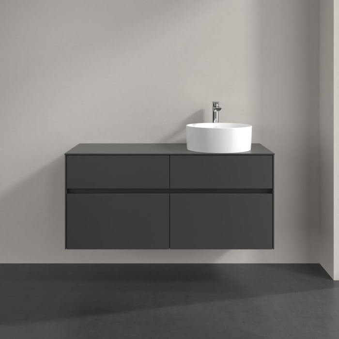 Villeroy & Boch Collaro Waschtischunterschrank 120 x 54,8 cm , mit LED-Beleuchtung, mit 4 Auszügen