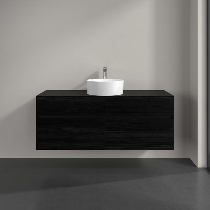 Villeroy & Boch Collaro Waschtischunterschrank 140 x 54,8 cm , mit LED-Beleuchtung, mit 4 Auszügen