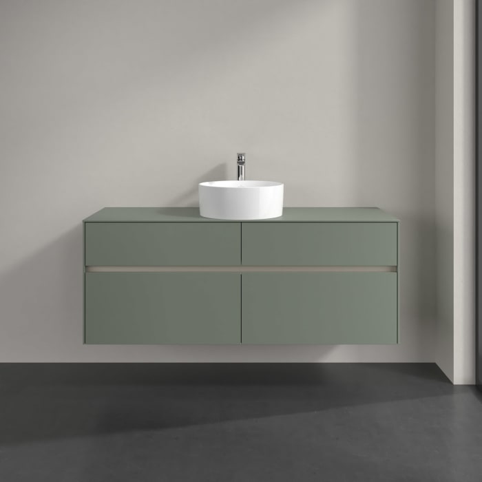 Villeroy & Boch Collaro Waschtischunterschrank 140 x 54,8 cm , mit LED-Beleuchtung, mit 4 Auszügen