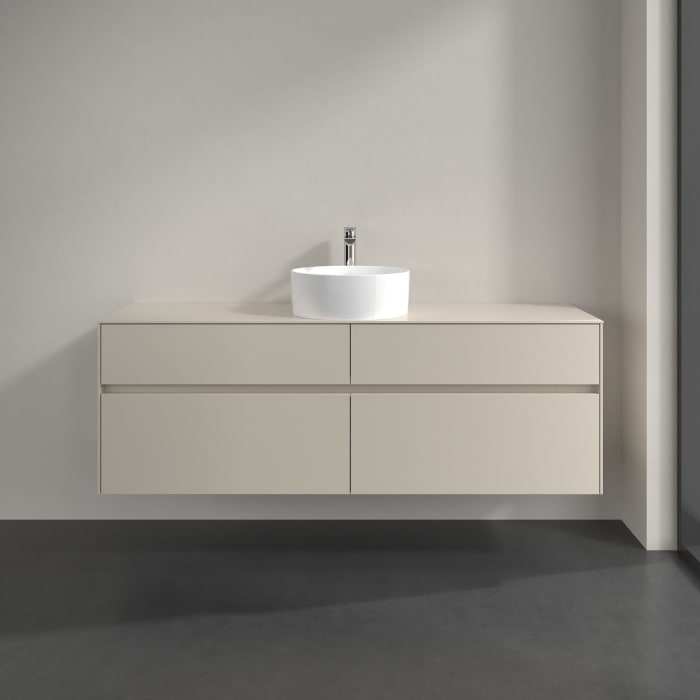 Villeroy & Boch Collaro Waschtischunterschrank 160 x 54,8 cm , mit LED-Beleuchtung, mit 4 Auszügen