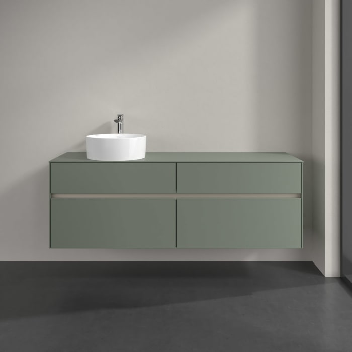 Villeroy & Boch Collaro Waschtischunterschrank 160 x 54,8 cm , mit LED-Beleuchtung, mit 4 Auszügen