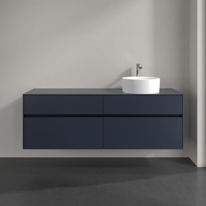 Villeroy & Boch Collaro Waschtischunterschrank 160 x 54,8 cm , mit LED-Beleuchtung, mit 4 Auszügen