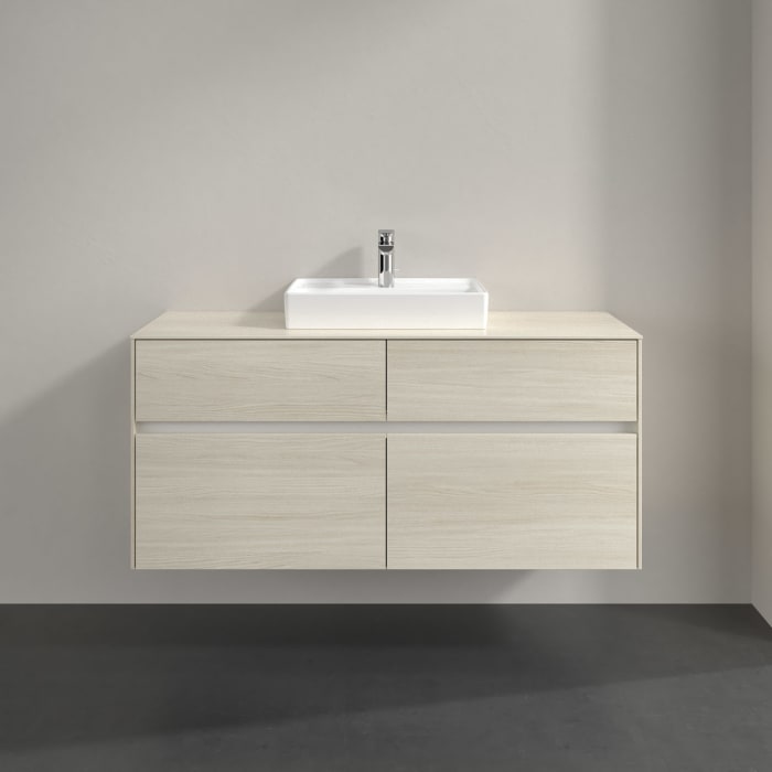 Villeroy & Boch Collaro Waschtischunterschrank 120 x 54,8 cm , mit LED-Beleuchtung, mit 4 Auszügen