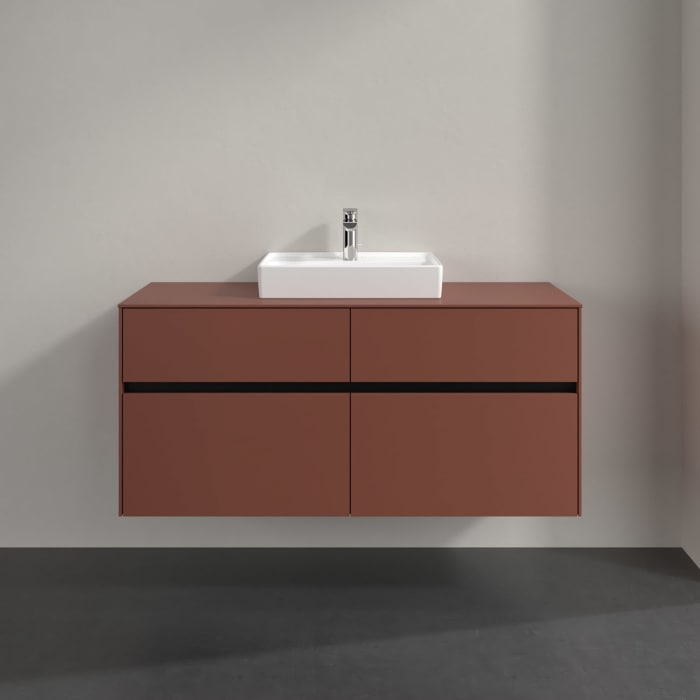 Villeroy & Boch Collaro Waschtischunterschrank 120 x 54,8 cm , mit LED-Beleuchtung, mit 4 Auszügen