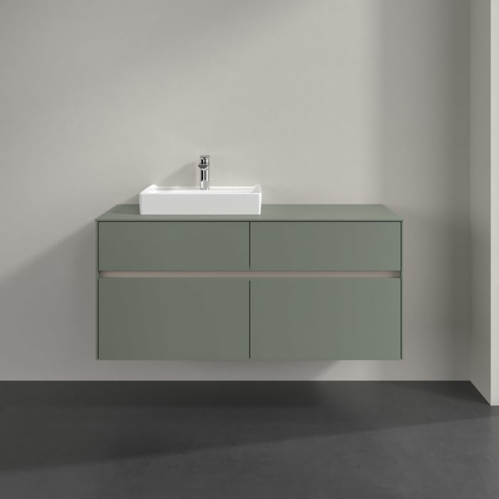 Villeroy & Boch Collaro Waschtischunterschrank 120 x 54,8 cm , mit LED-Beleuchtung, mit 4 Auszügen