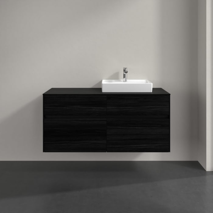 Villeroy & Boch Collaro Waschtischunterschrank 120 x 54,8 cm , mit LED-Beleuchtung, mit 4 Auszügen