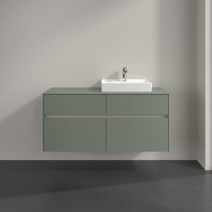 Villeroy & Boch Collaro Waschtischunterschrank 120 x 54,8 cm , mit LED-Beleuchtung, mit 4 Auszügen