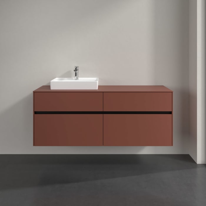 Villeroy & Boch Collaro Waschtischunterschrank 140 x 54,8 cm , mit 4 Auszügen