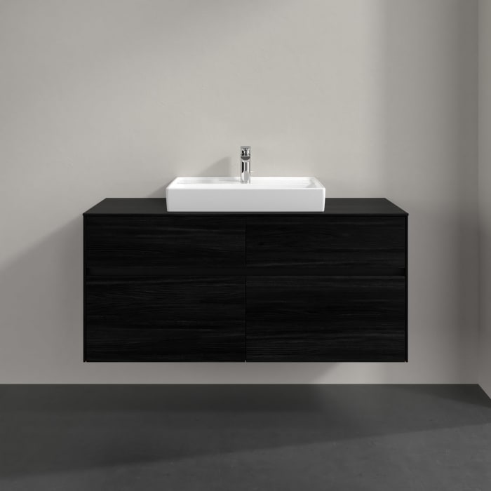 Villeroy & Boch Collaro Waschtischunterschrank 120 x 54,8 cm , mit LED-Beleuchtung, mit 4 Auszügen