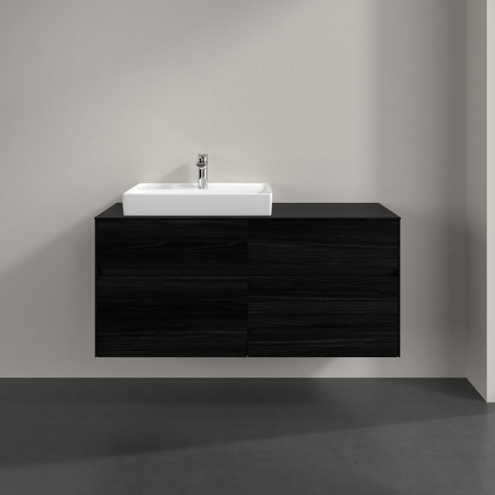 Villeroy & Boch Collaro Waschtischunterschrank 120 x 54,8 cm , mit LED-Beleuchtung, mit 4 Auszügen