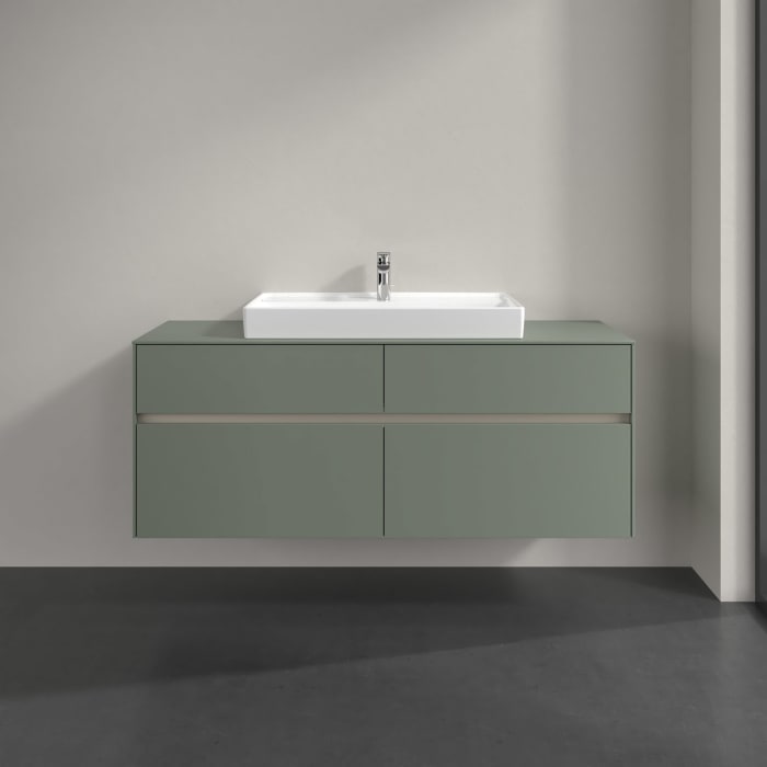 Villeroy & Boch Collaro Waschtischunterschrank 140 x 54,8 cm , mit LED-Beleuchtung, mit 4 Auszügen