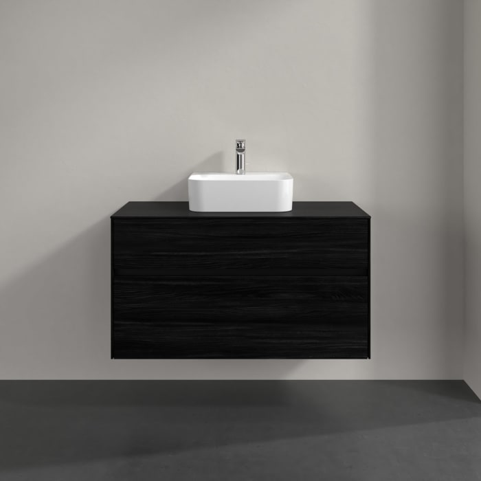 Villeroy & Boch Collaro Waschtischunterschrank 100 x 54,8 cm , mit LED-Beleuchtung, mit 2 Auszügen