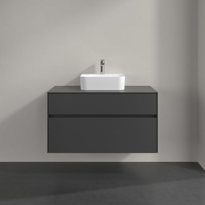 Villeroy & Boch Collaro Waschtischunterschrank 100 x 54,8 cm , mit LED-Beleuchtung, mit 2 Auszügen