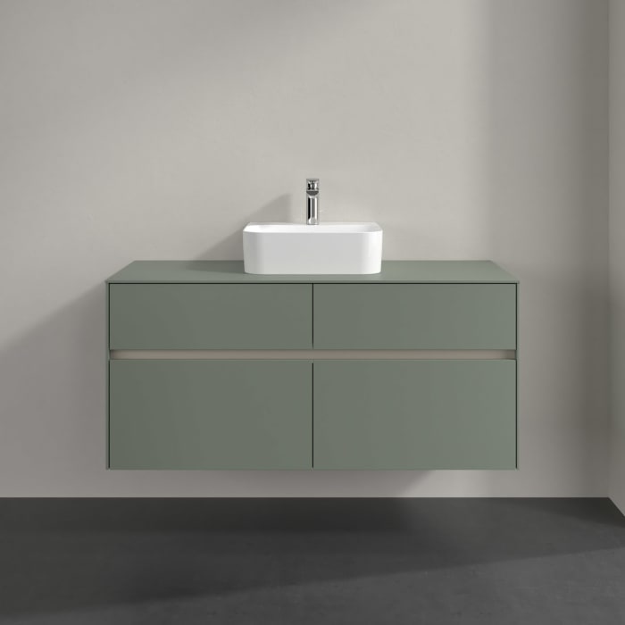 Villeroy & Boch Collaro Waschtischunterschrank 120 x 54,8 cm , mit LED-Beleuchtung, mit 4 Auszügen