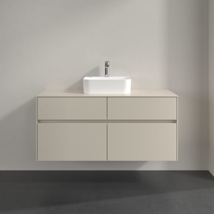 Villeroy & Boch Collaro Waschtischunterschrank 120 x 54,8 cm , mit LED-Beleuchtung, mit 4 Auszügen
